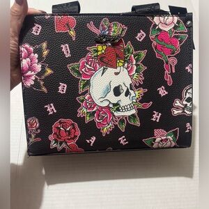 Ed hardy Black Skull and Rose tote bag  BNWT